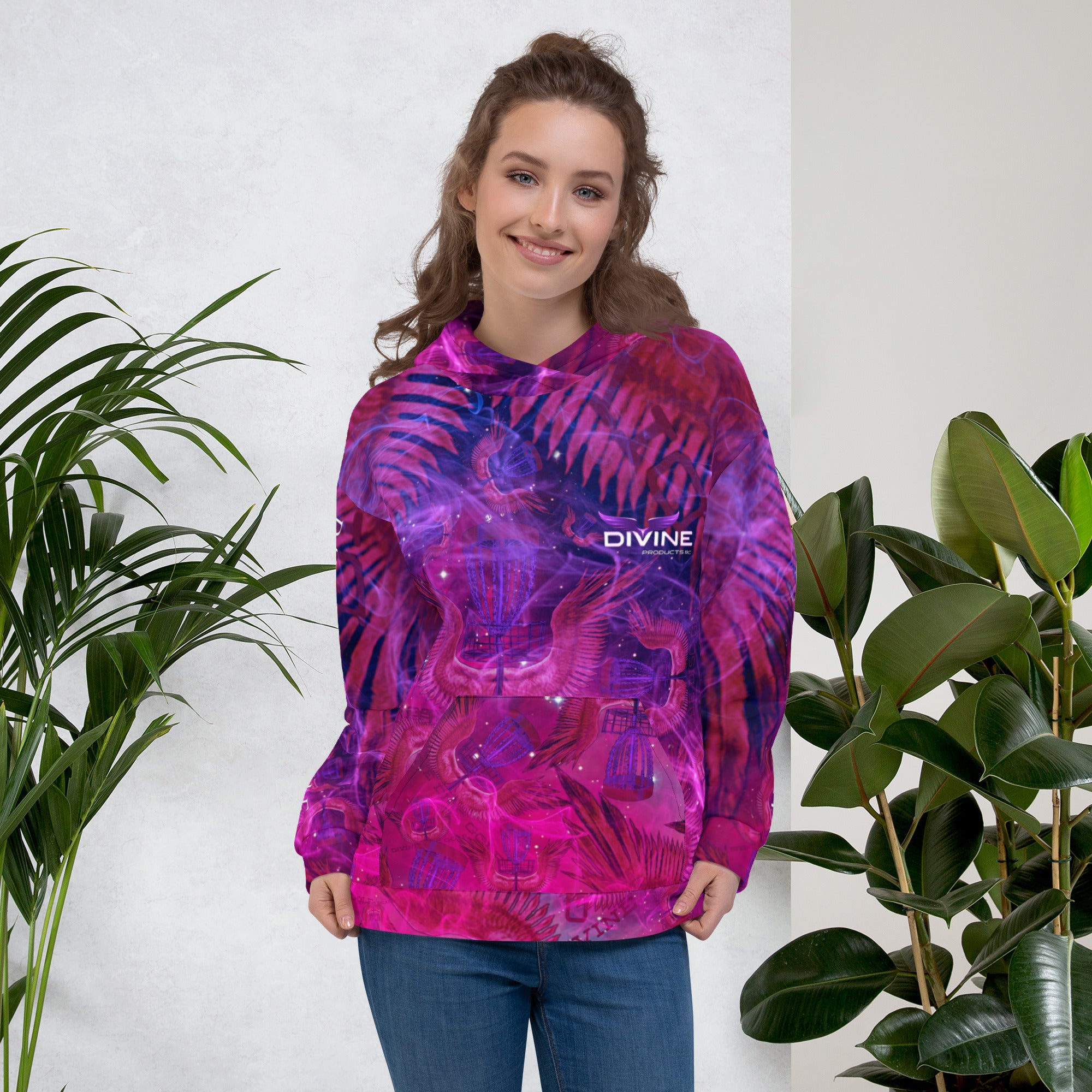Divine Disc Golf Hoodie purple/pink