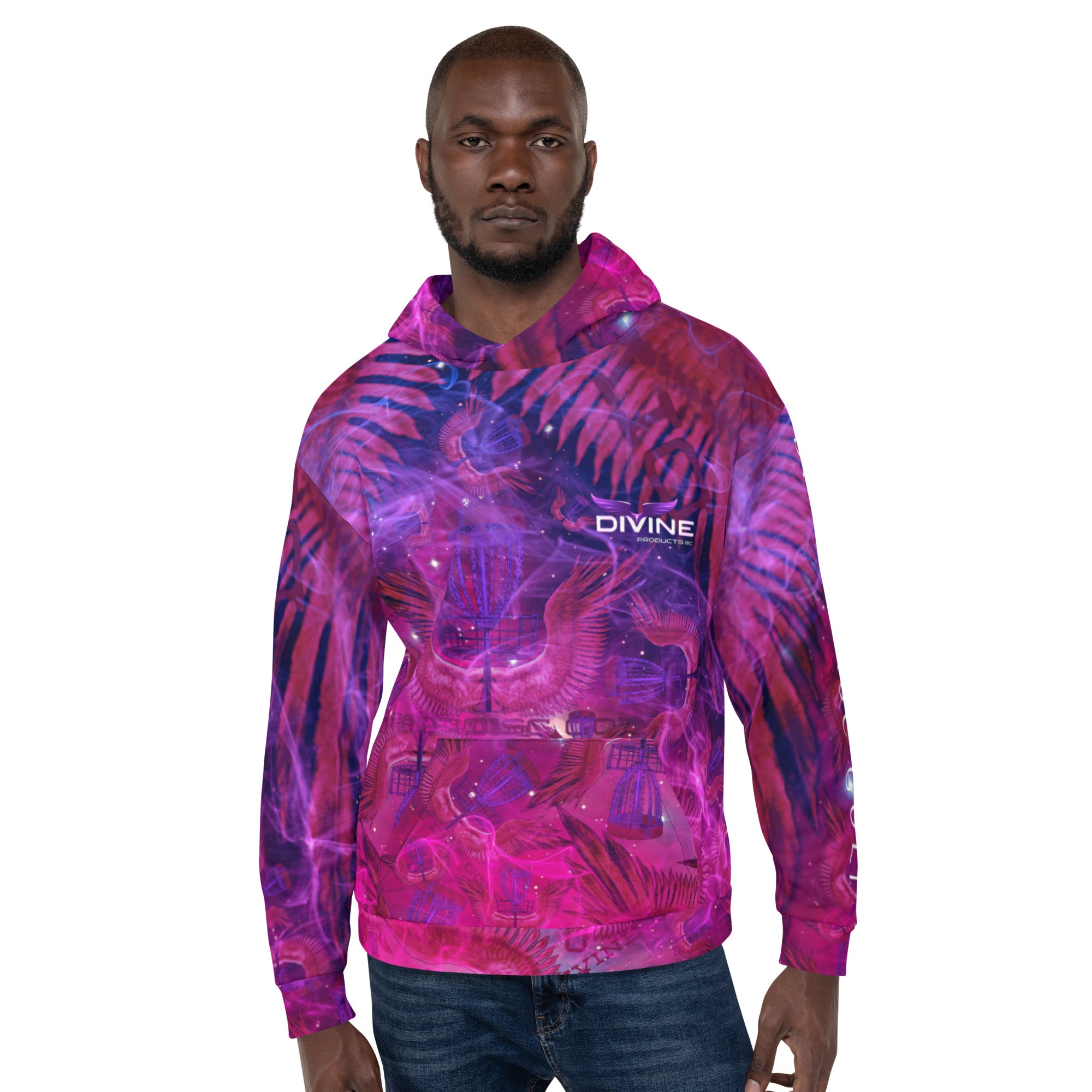 Divine Disc Golf Hoodie purple/pink