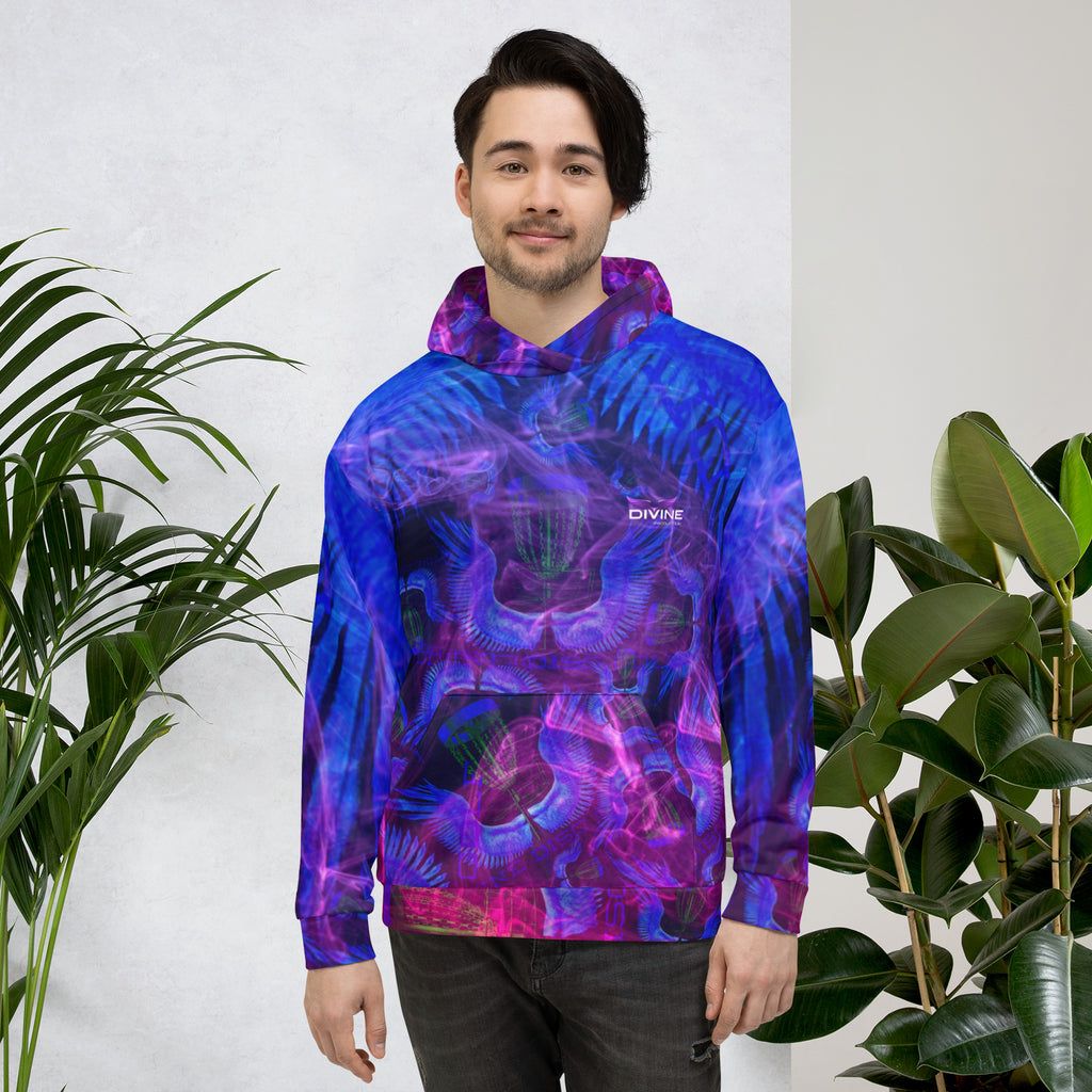 Divine Disc Golf Hoodie Blue/Pink