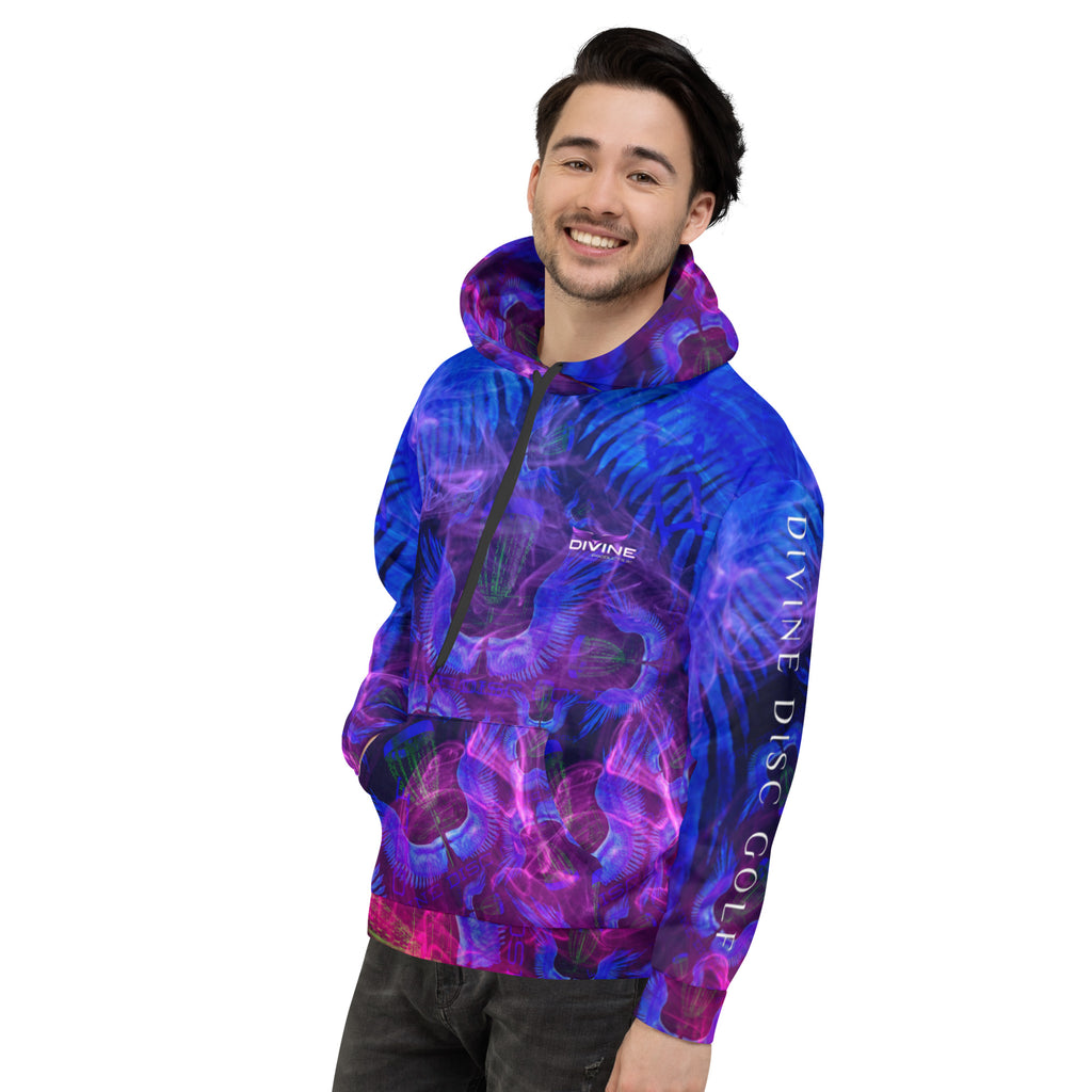 Divine Disc Golf Hoodie Blue/Pink