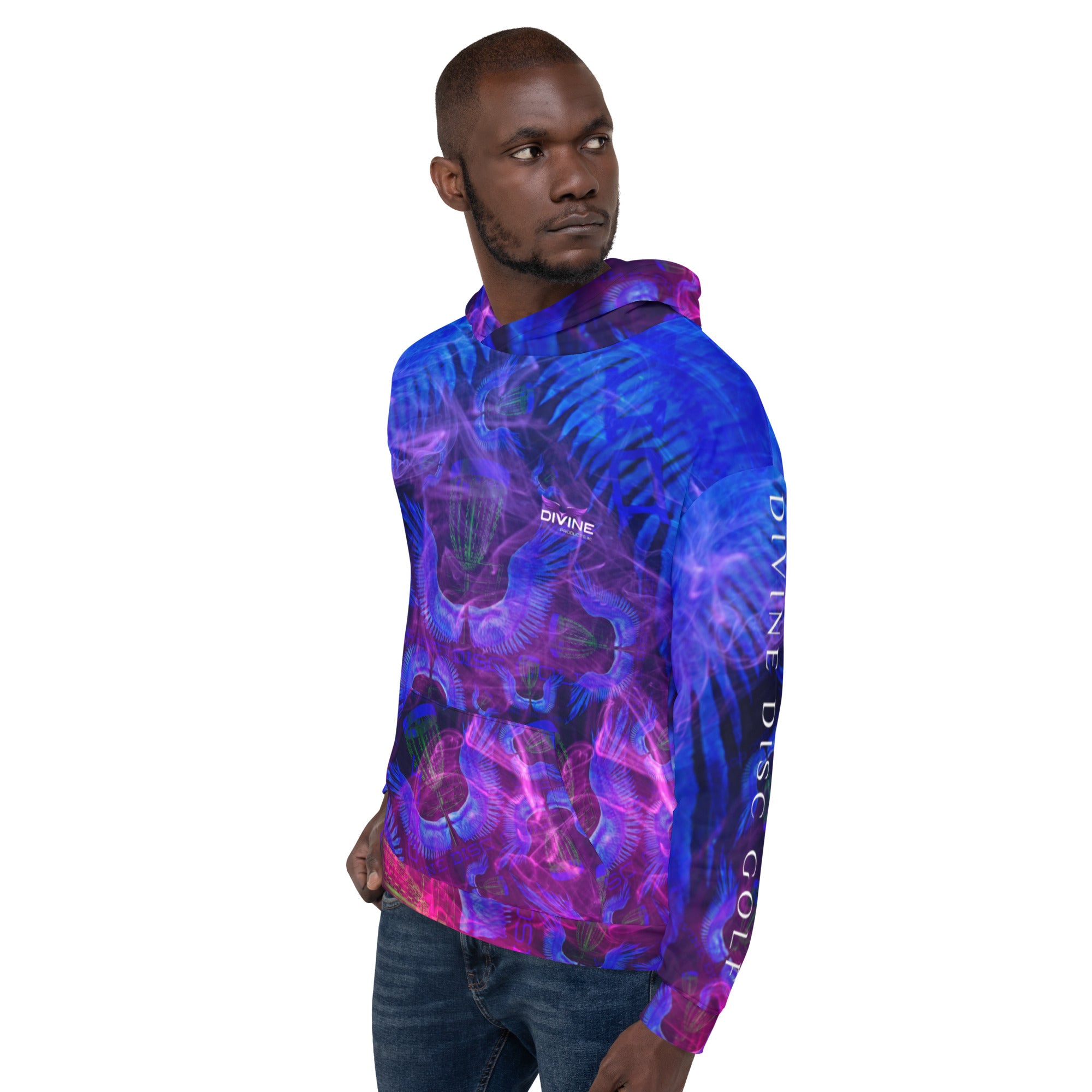 Divine Disc Golf Hoodie Blue/Pink