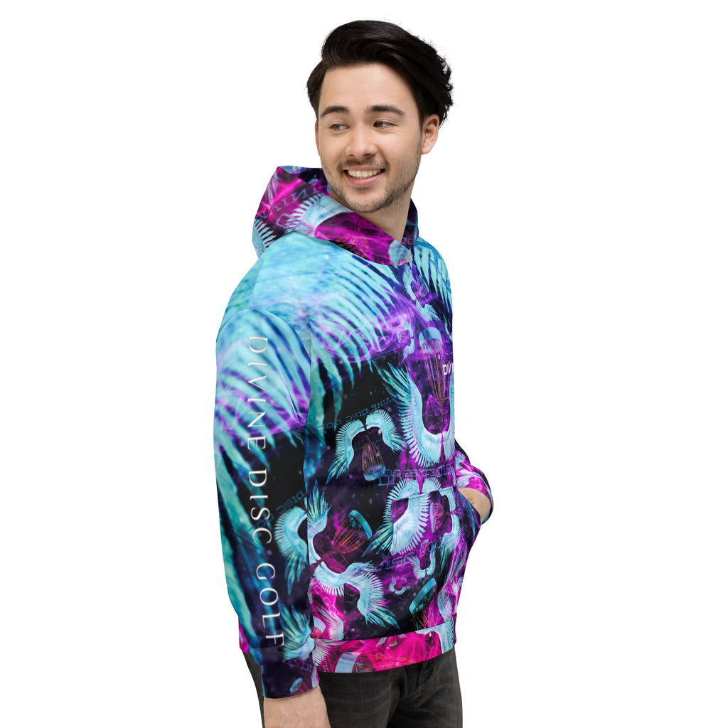Divine Disc Golf Hoodie turquoise/Pink