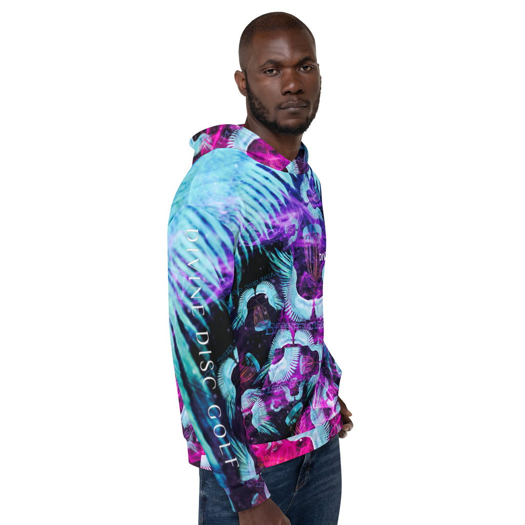 Divine Disc Golf Hoodie turquoise/Pink