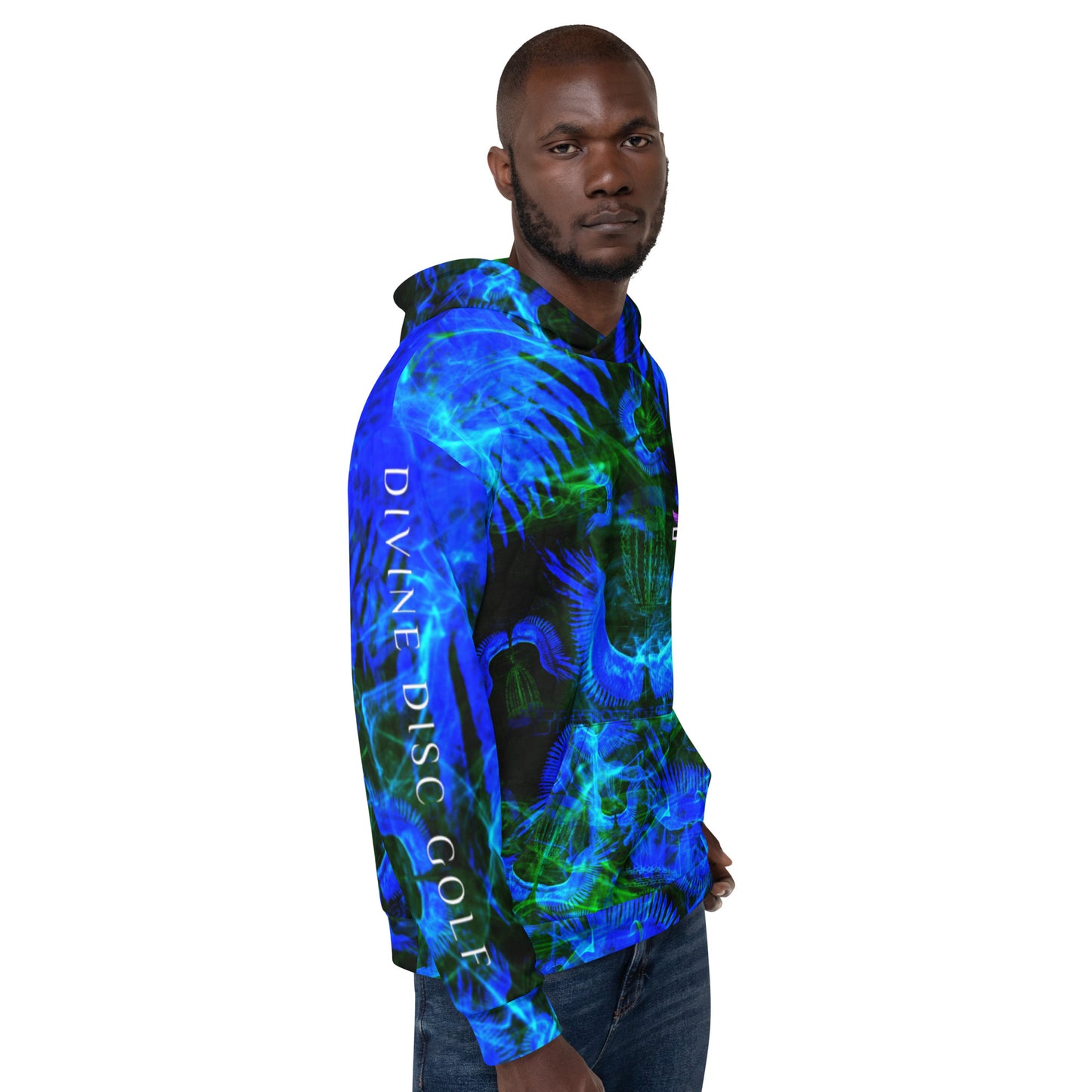 Divine Disc Golf Hoodie Blue/Green