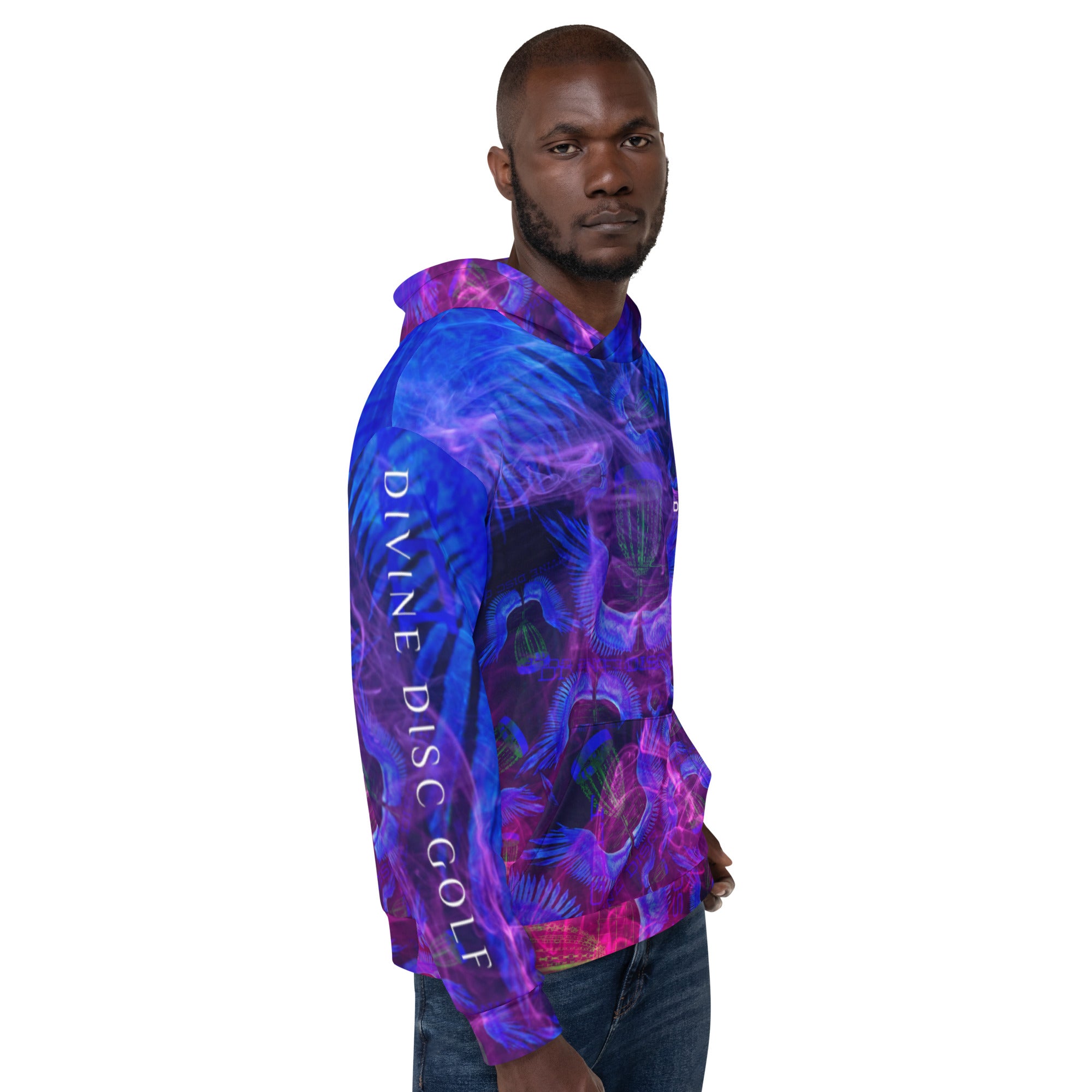 Divine Disc Golf Hoodie Blue/Pink