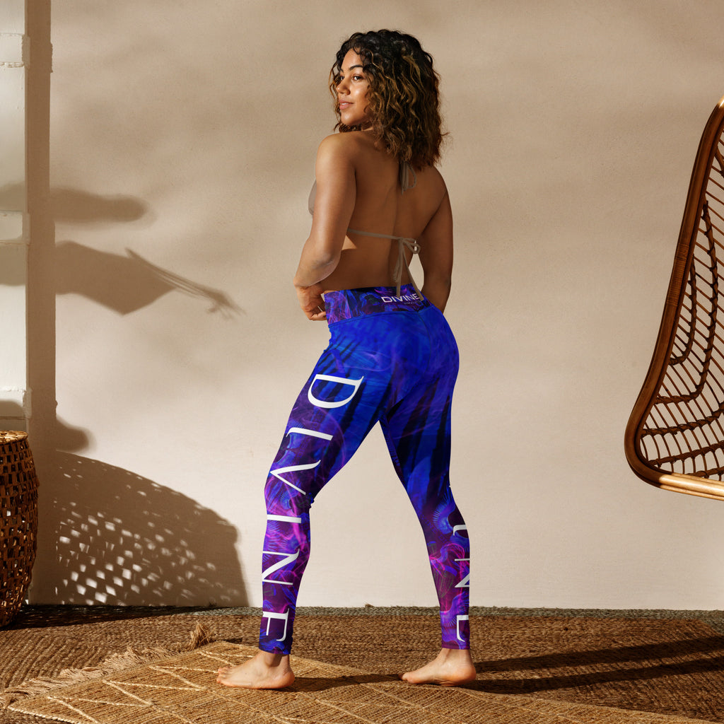 Divine Disc Golf Leggings Blue/Pink