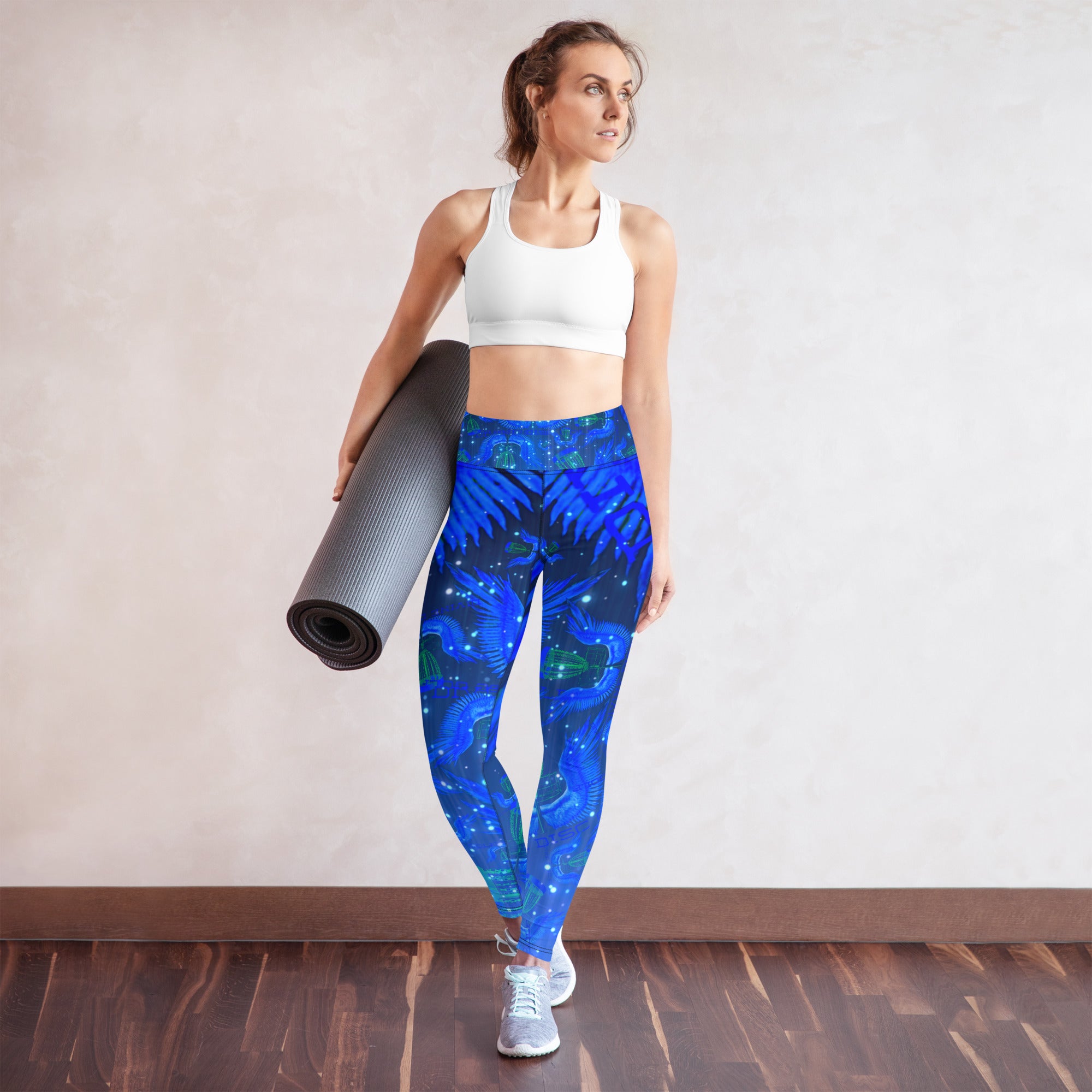 Divine Disc Golf Leggings Blue/Black