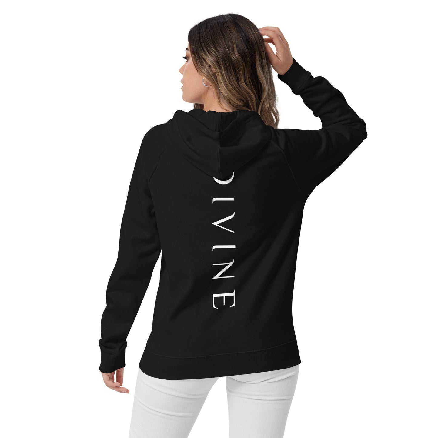 Divine Unisex eco raglan hoodie