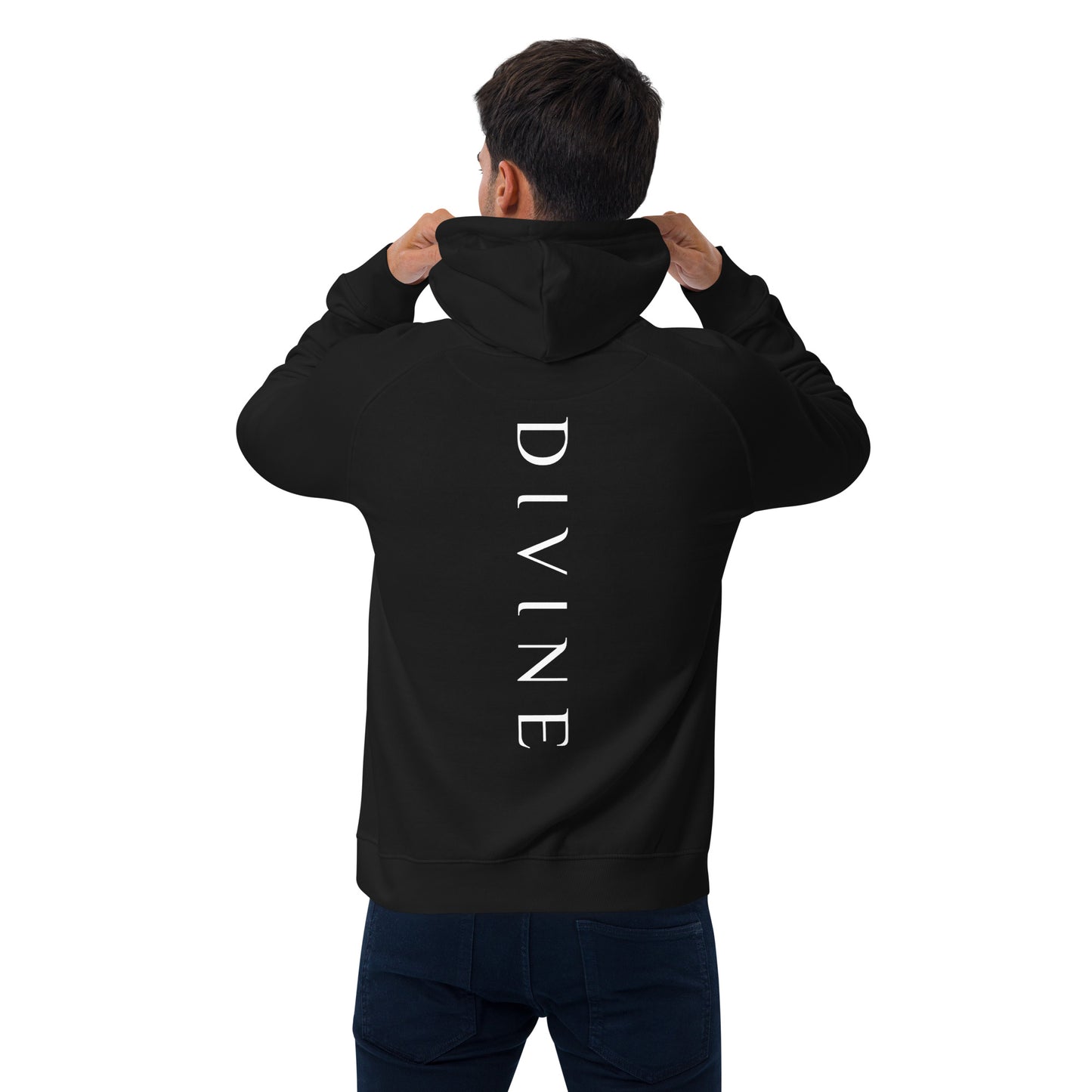 Divine Unisex eco raglan hoodie