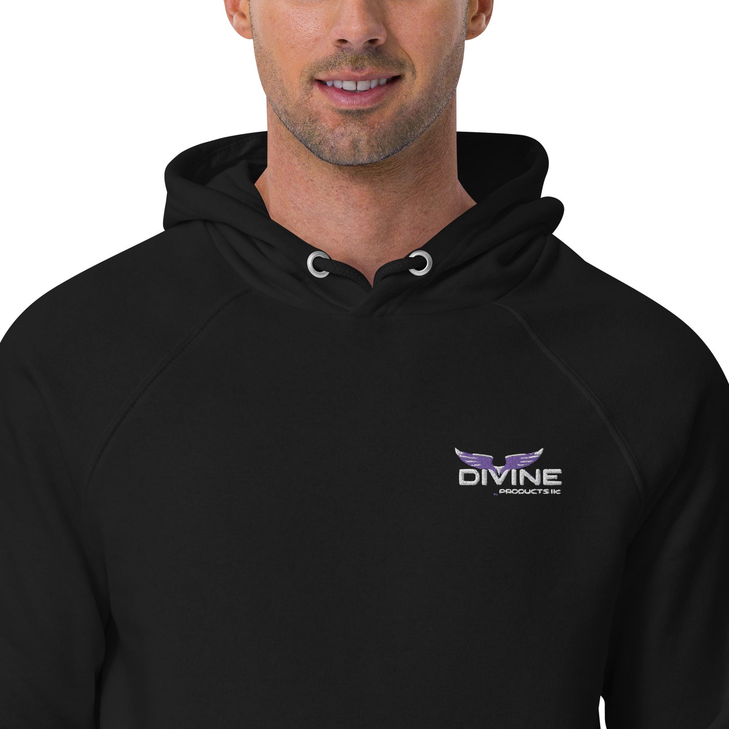 Divine Unisex eco raglan hoodie